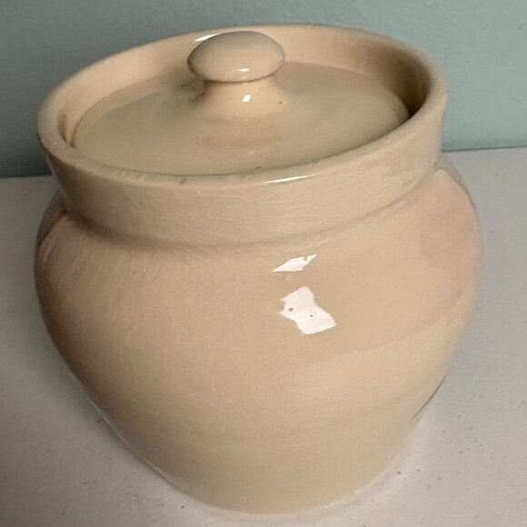 Ellis Prod Pottery Vintage Lidded Clay Pottery Jar with Desert Motif - Picture 3 of 9